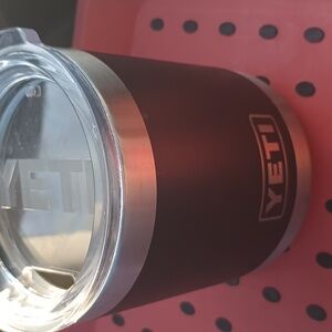 YETI Stainless Steel and Black Tumbler